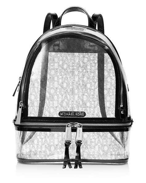 clear Michael Kors backpack